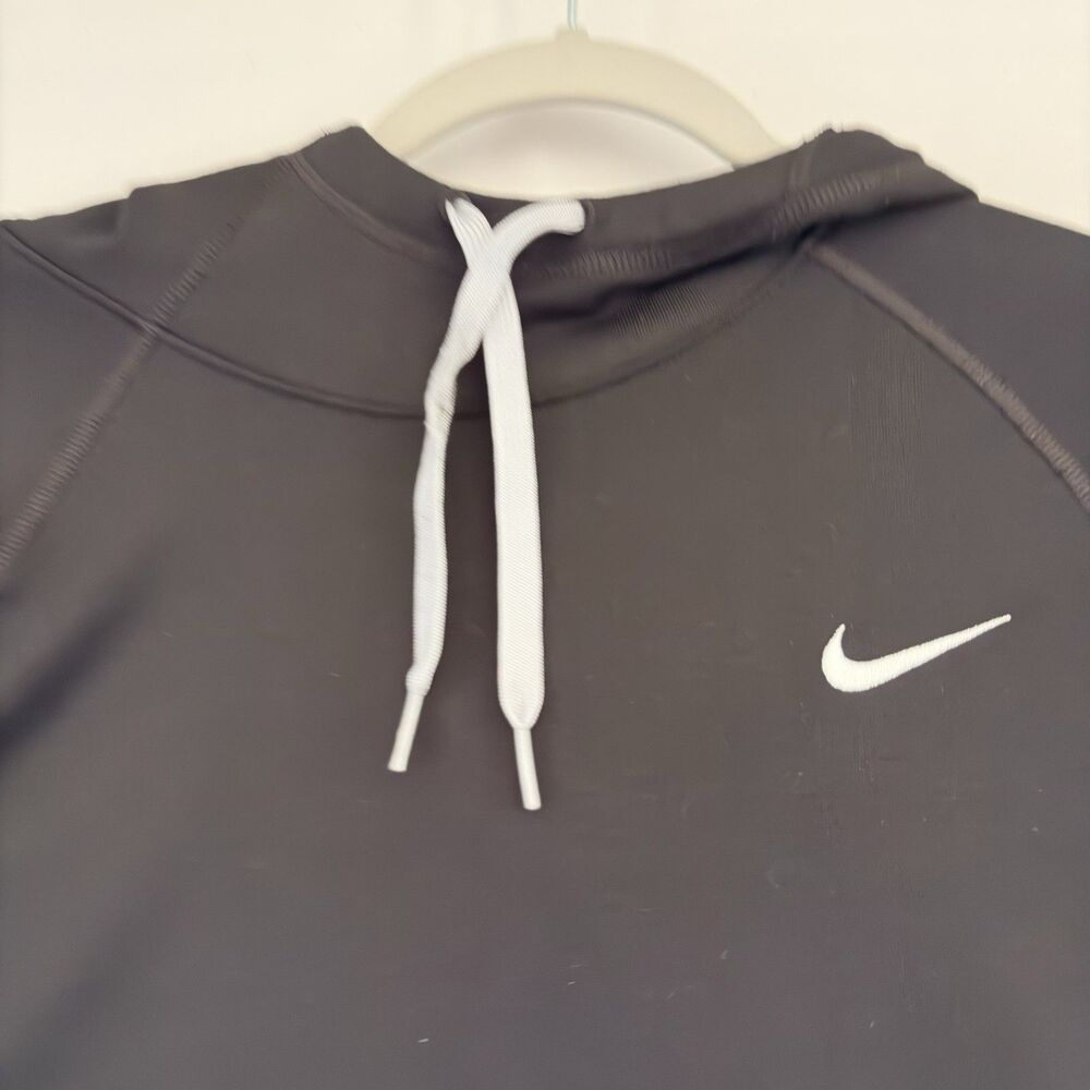 Nike Dri-Fit Men's Black Workout Hooded Pullover Activewear Size Medium - Picture 9 of 13